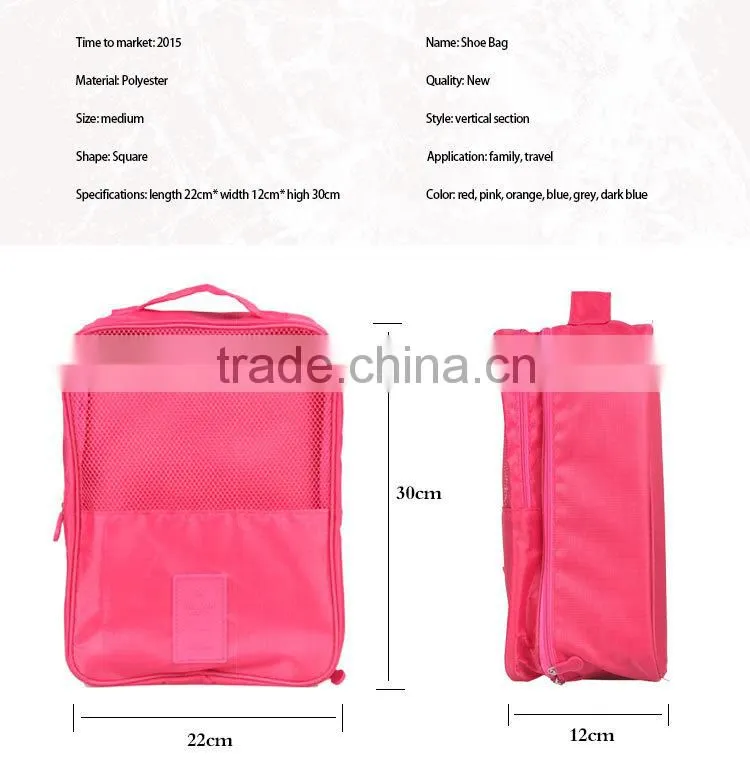 2015 fashion wholesale shoe and bag set hanging shoe bag