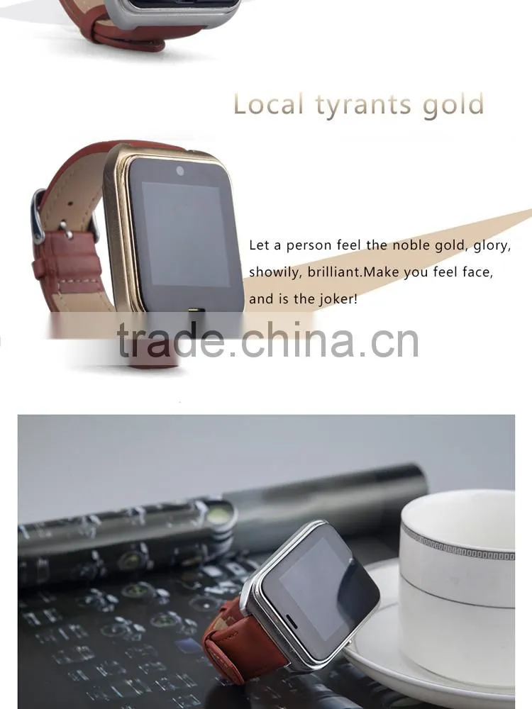 Quad band GSM GPRS smart phone watch with 1.3MP HD camera