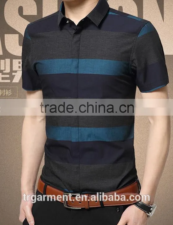 male work tops office male tops printed man long/short shirts