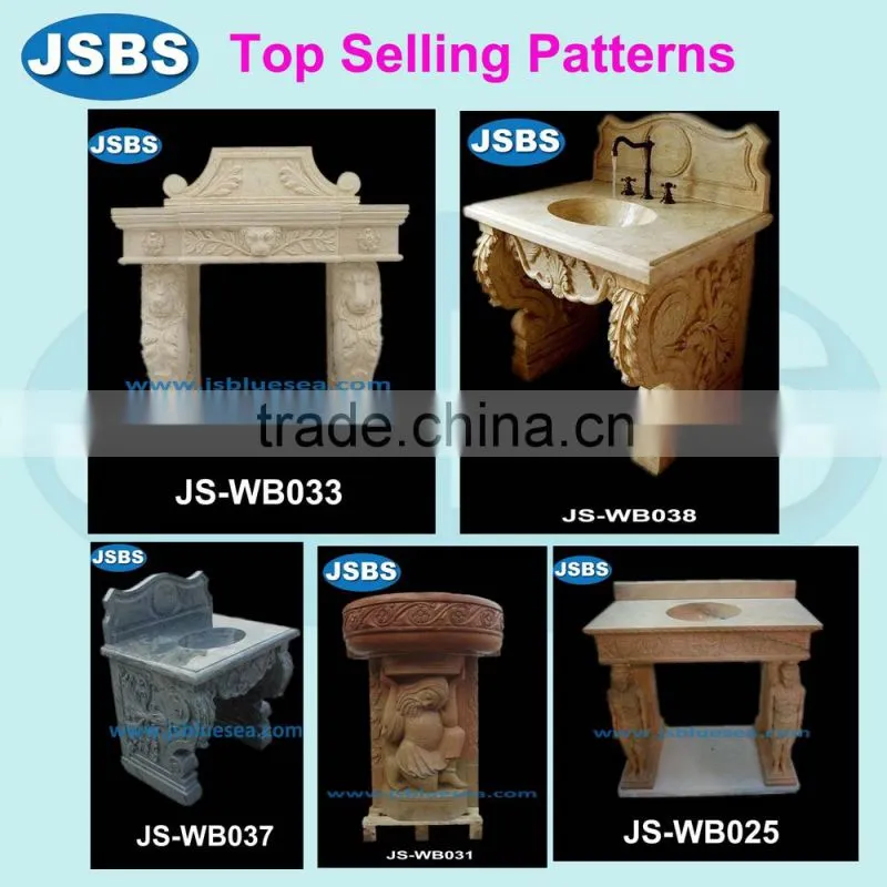 home decoration handcarved natural stone wash basin