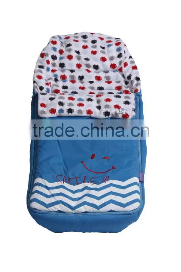 new design baby stroller footmuff with embroider