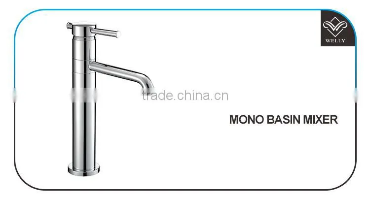 Modern Glass Basin Tall Mixer Tap