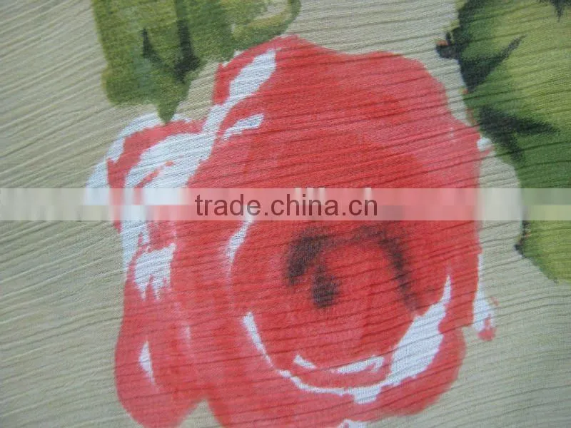 poly multi color chiffon fabric