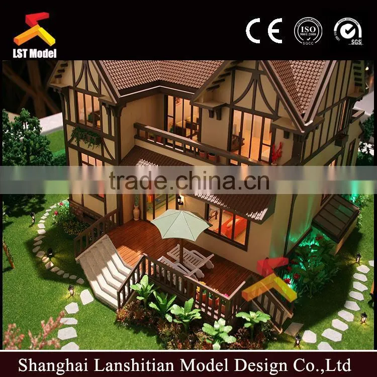 3D maquette architectural villa model