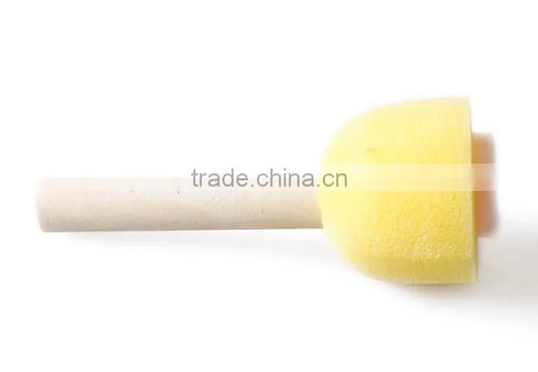 8 pcs/set Colorful Wood Handle Foam Brush For Kids