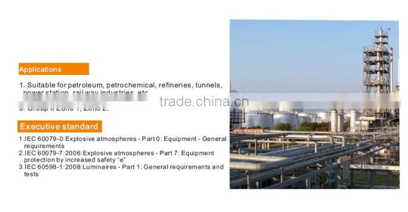 LED Explosion proof Portable light with emergency function for hazardous environment