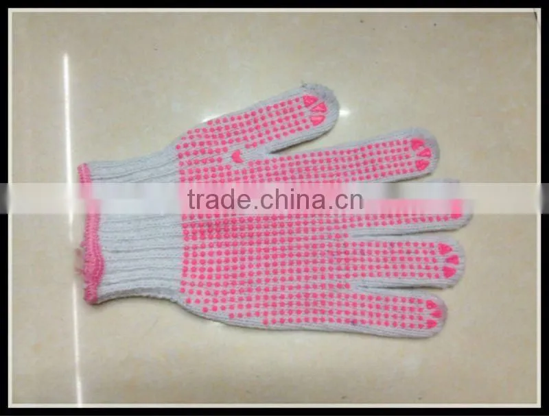 Dotted PVC Cotton Working Gloves