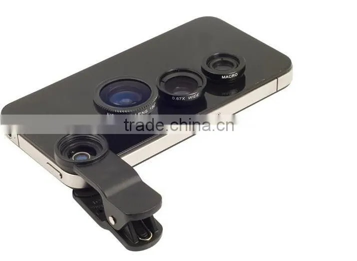 universal clip fisheye lens for samsung s4 mobile phone and iphone