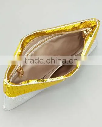 V2901-2014 Newest European designer clutch handbag shiny evening bag fashion