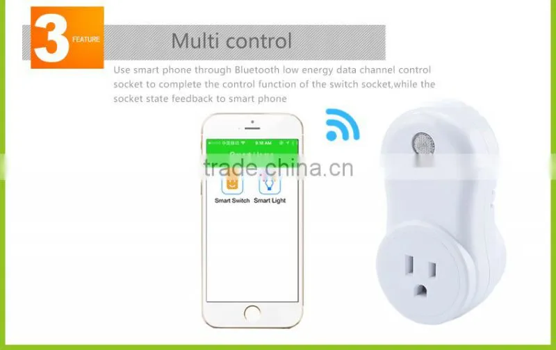 App Wireless Bluetooth Repeater Smart Power Plug Socket