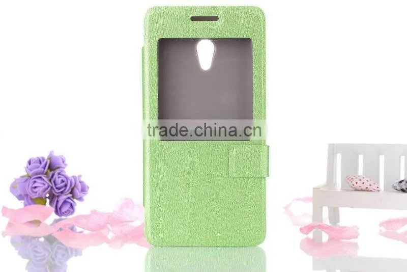 mobile leather cover for ASUS Zenfone 5 with front cover