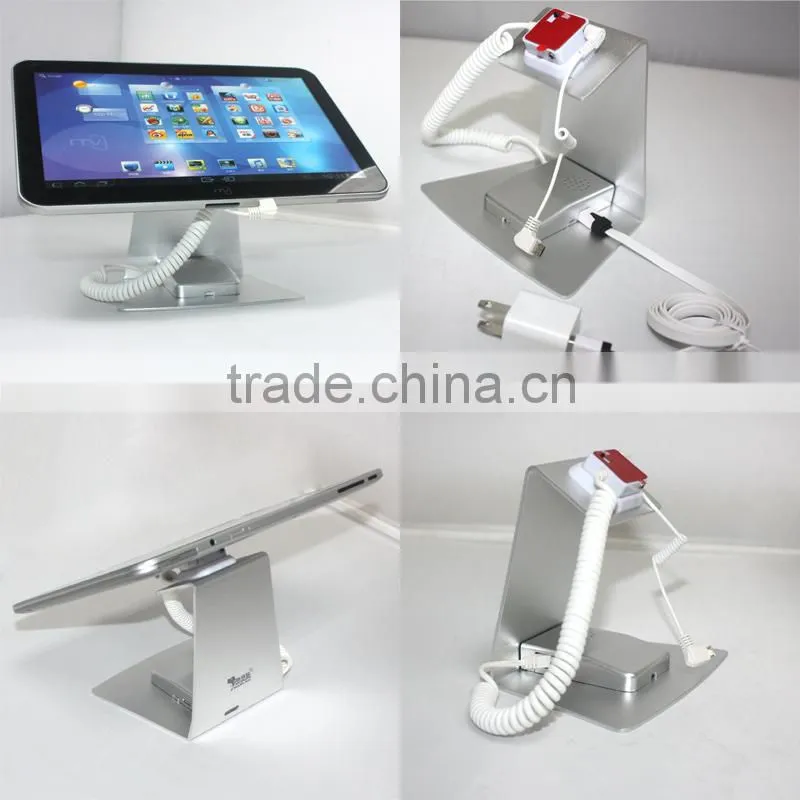 Tablet aluminum security display stand with alarm and charging function