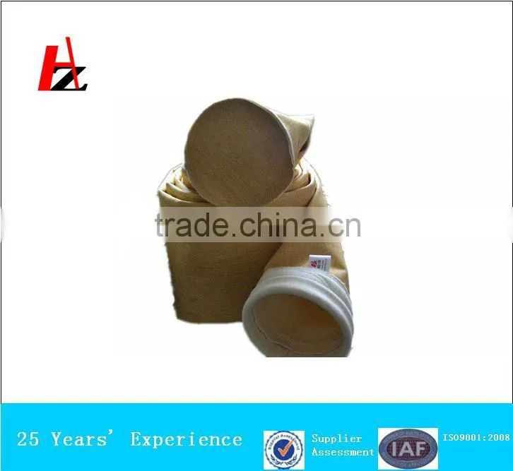 Needle punched non-woven aramid fiber sleeve for dust collector