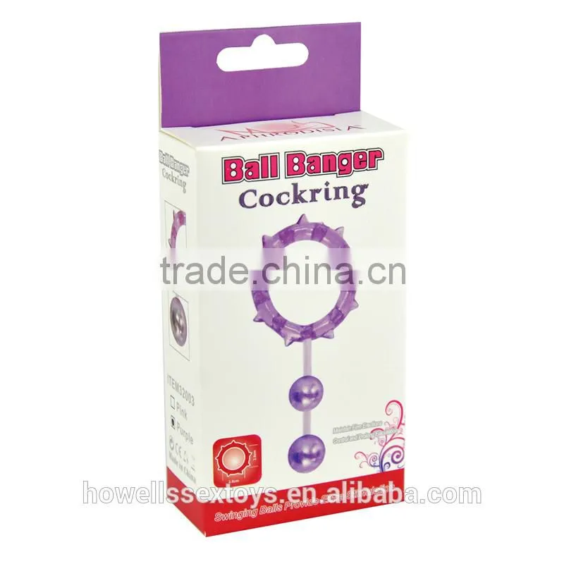 2 Balls Penis Rings Ball Banger Double Cock Ring