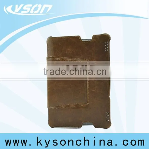 Heat formed leather Case for Kindle Fire HDX 7", special design case for 7" tablet