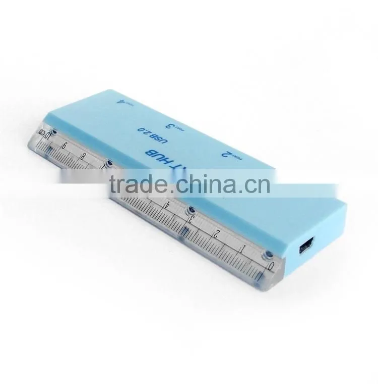 Scale ruler style 4 port usb 2.0 hub