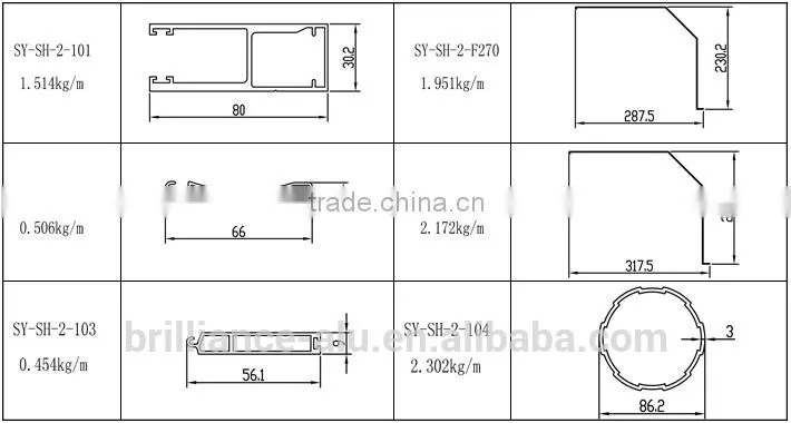 Factory Direct Price Aluminium Roller Shutter Profiles Manufacturer