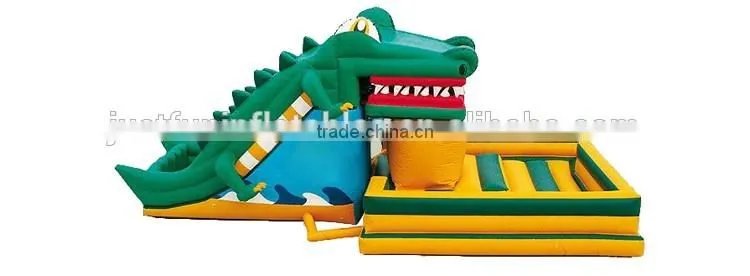 air bouncer and inflatable slide, crocodile inflatable trampoline for children