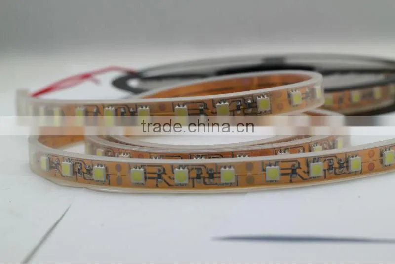 DC 12V 5050 silicone tube waterproof smd led strips 5050,300leds 5m a roll