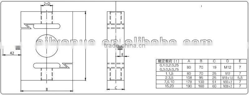 Alibaba China alloy steel S Type Load Cell (TSE)(100kg~20t)
