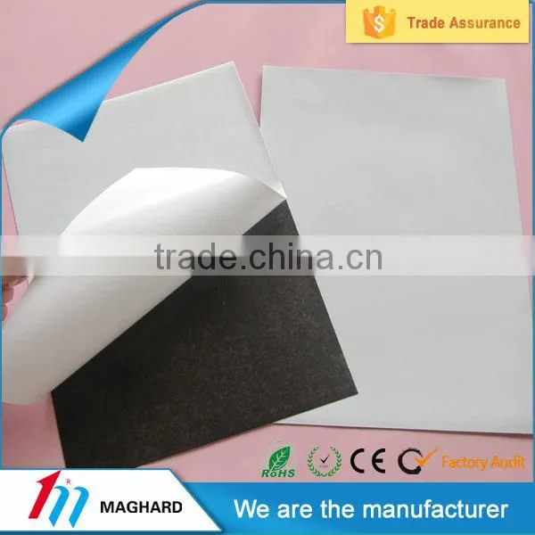 China Mainland Factory Anisotropic rubber magnet sheet with adhesive back