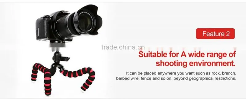 Kingjoy Flexible soft foam EVA tripod for cellphone/digital SLR camera ,Iphone,Android,samsung KT-600