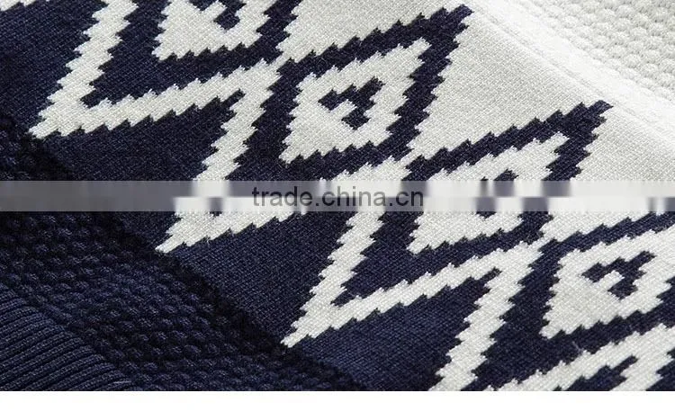Wholesale round collar jacquard long sleeve show thin sweater for japan style sweaters