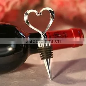 Deer head metal cork wine bottle stopper wholesale / with cork stopper