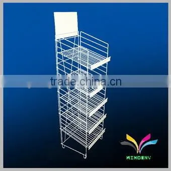Hot sale custom fashion free standing metal display stand for mobile accessories