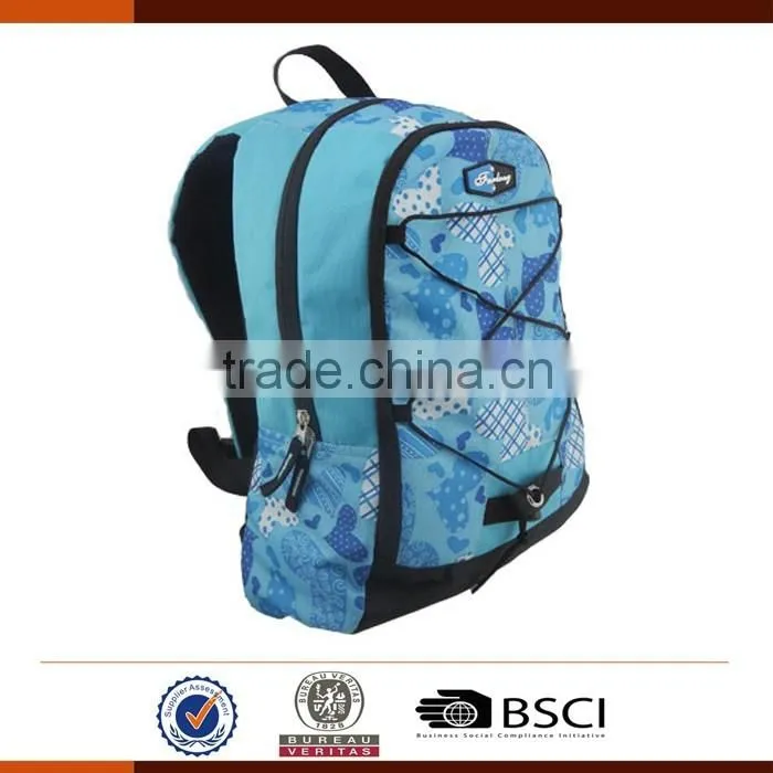 Fashion 600D Sublimation School Bags Backpack