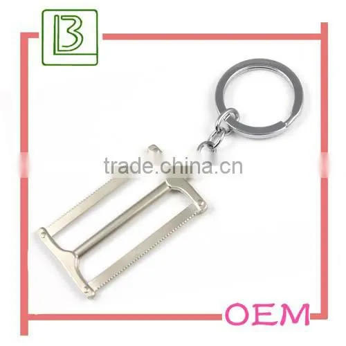 pearl nickel finished mini spanner promotional tooling keychain