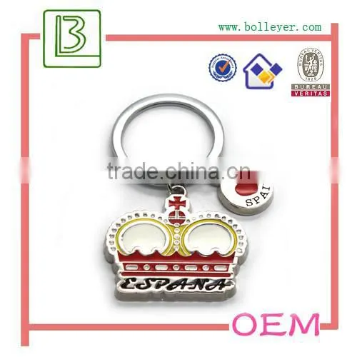 custom enamel Lovely metal snail shape keychain gift