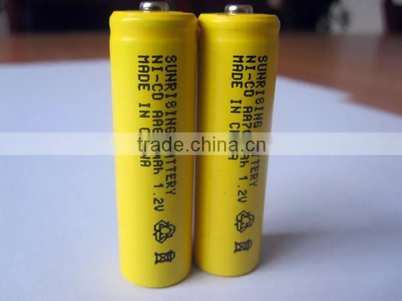 NI-CD AA500mAh rechargeable battery