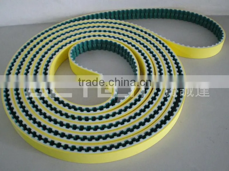 PU Timing Belt Coated With Yellow Sponge/Foam