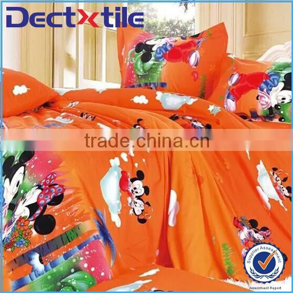 Hip hop monkey cartoon print bed sheet fabric for bed sheet
