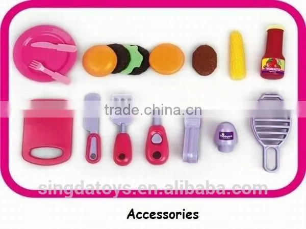 Hot Sale Kids Kitchen BBQ Play Set with Sounds and Accessories