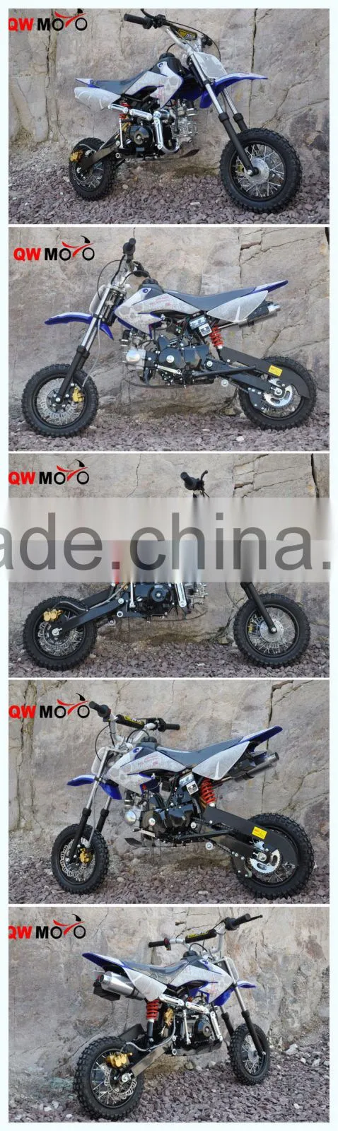 QWMOTO CE Blue skull 50cc 110cc 125cc engine motorcross 125cc dirt bike for sale