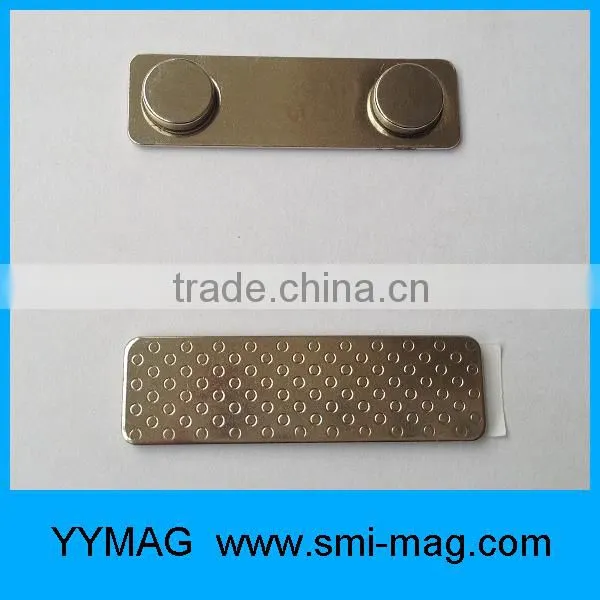 High quality 45x13x6mm reusable metal name badge holder