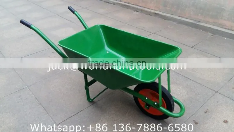 Garden construction wheel barrow WB2203 with metal tray