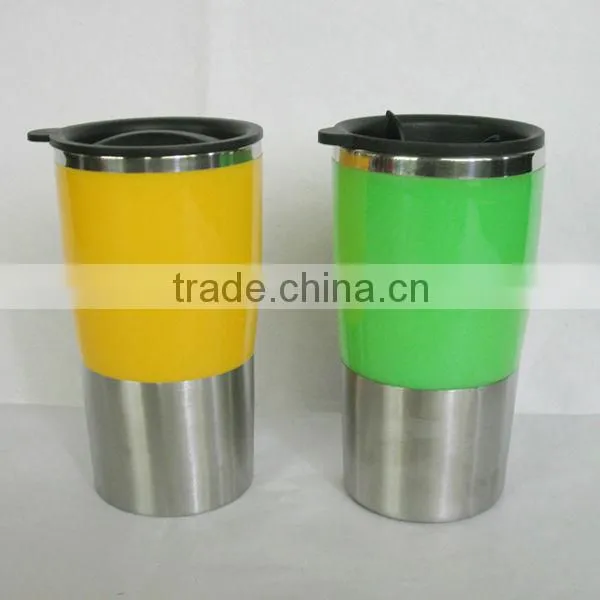 14 oz two tone stainless steel thermos Coffee mugs