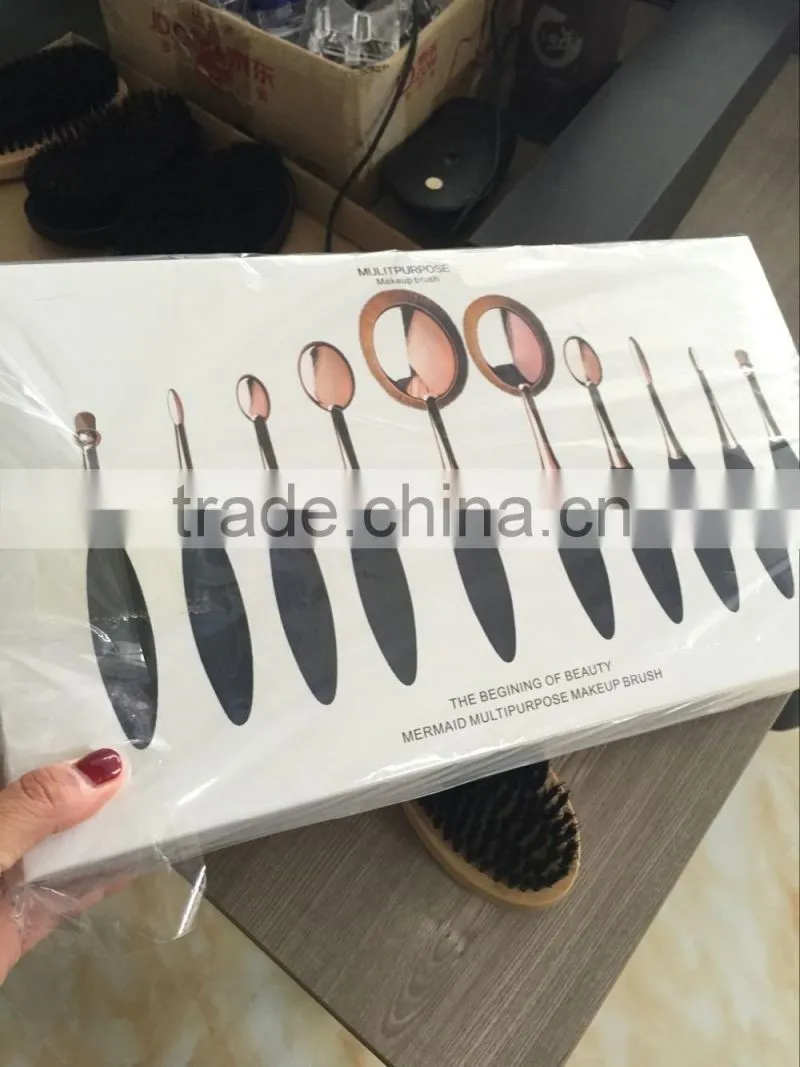 World best selling products rose gold mermaid makeup brushes make your own brand