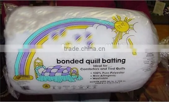 high-loft and supper soft bonded quilt batting for quilts, garments, and beddings