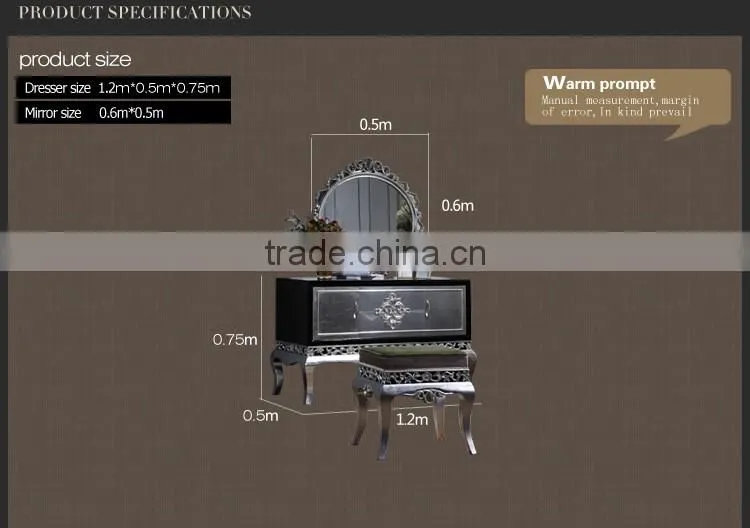 2016 luxury royal dressing table new neoclassical style dressing furniture