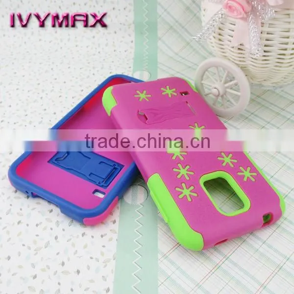 Innovative mobilephone case for Samsung Galaxy S5,Snowflake combo case