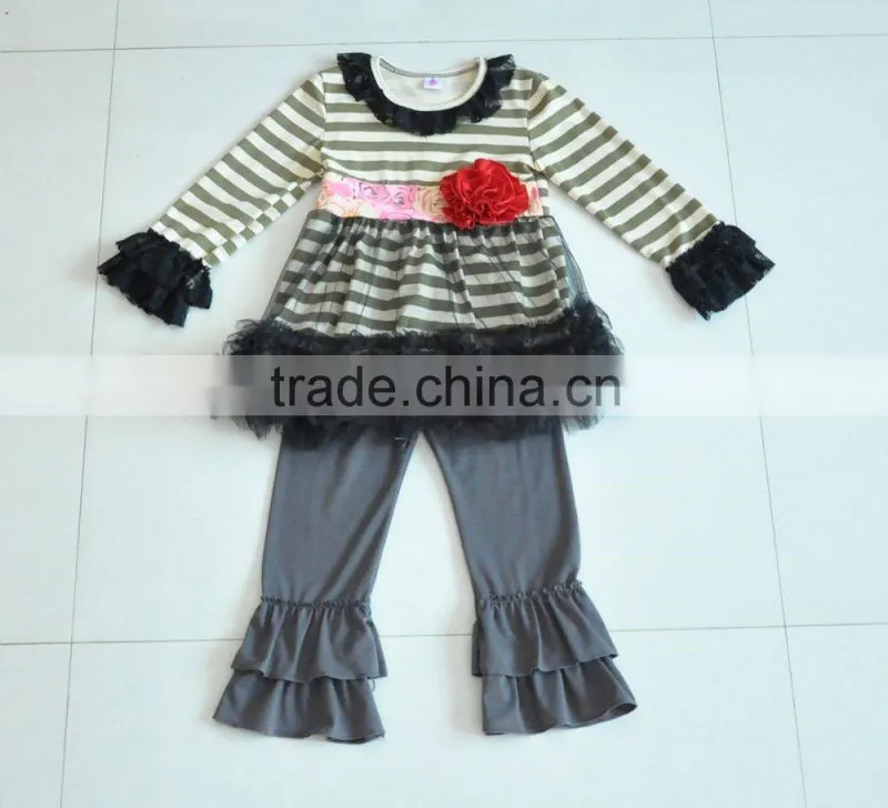 Unique design kids party latin dancing backless lace tutu girl boutique dress