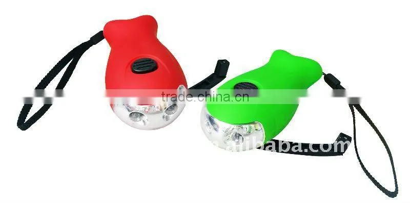 rechargeable battery dynamo flashlight