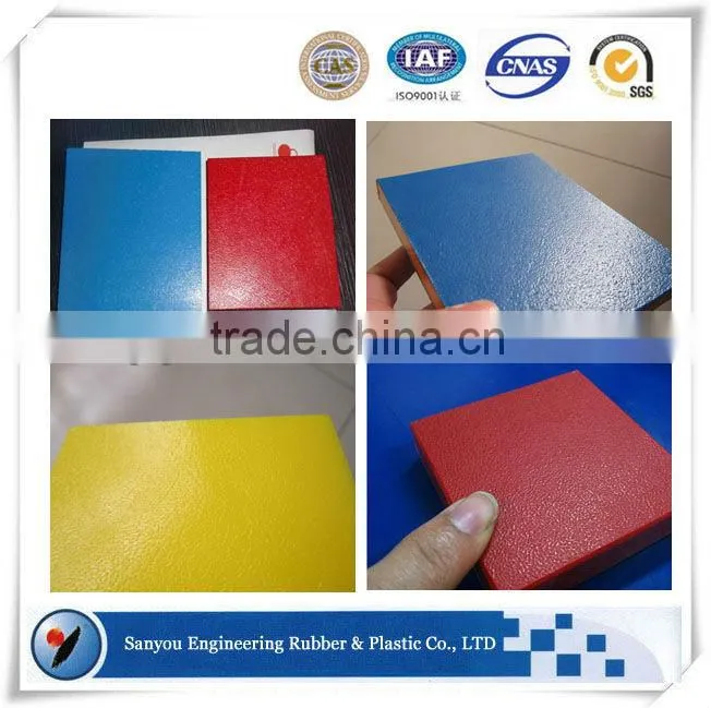 Yellow 5mm polyethylene pe sheet