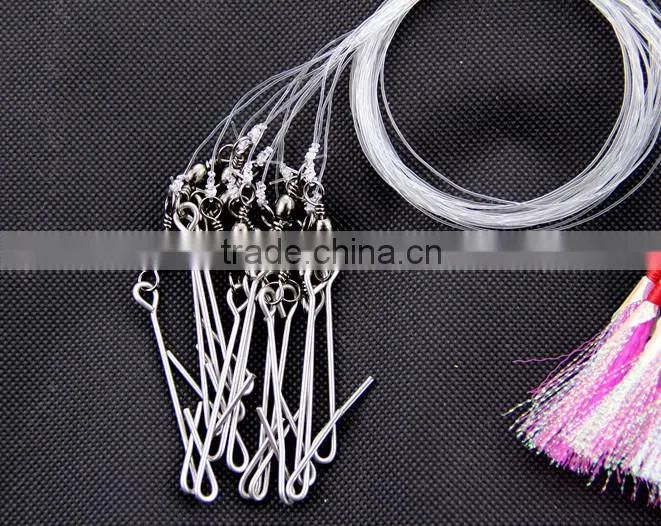 The NewJapan fishing hooks 25pcs/1 bag Longline Traces flasher hook 50cm fishhook lure hook for fishing