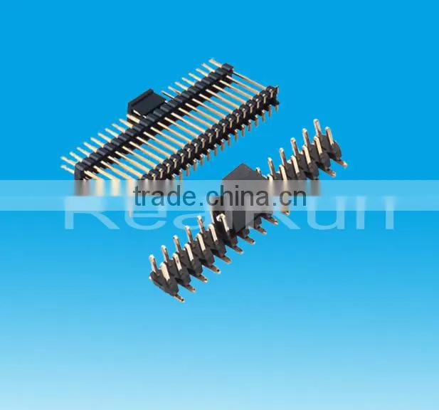 Gold Plated 2.0mm Pitch Double Row SMT Pin Header
