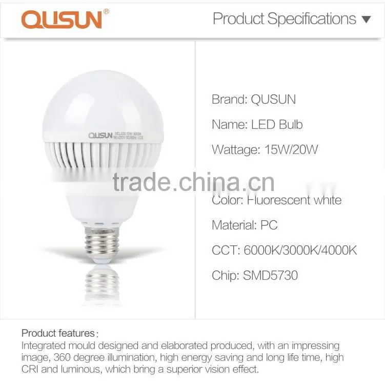 QUSUN High Power LED Bulb 18W High Lumen